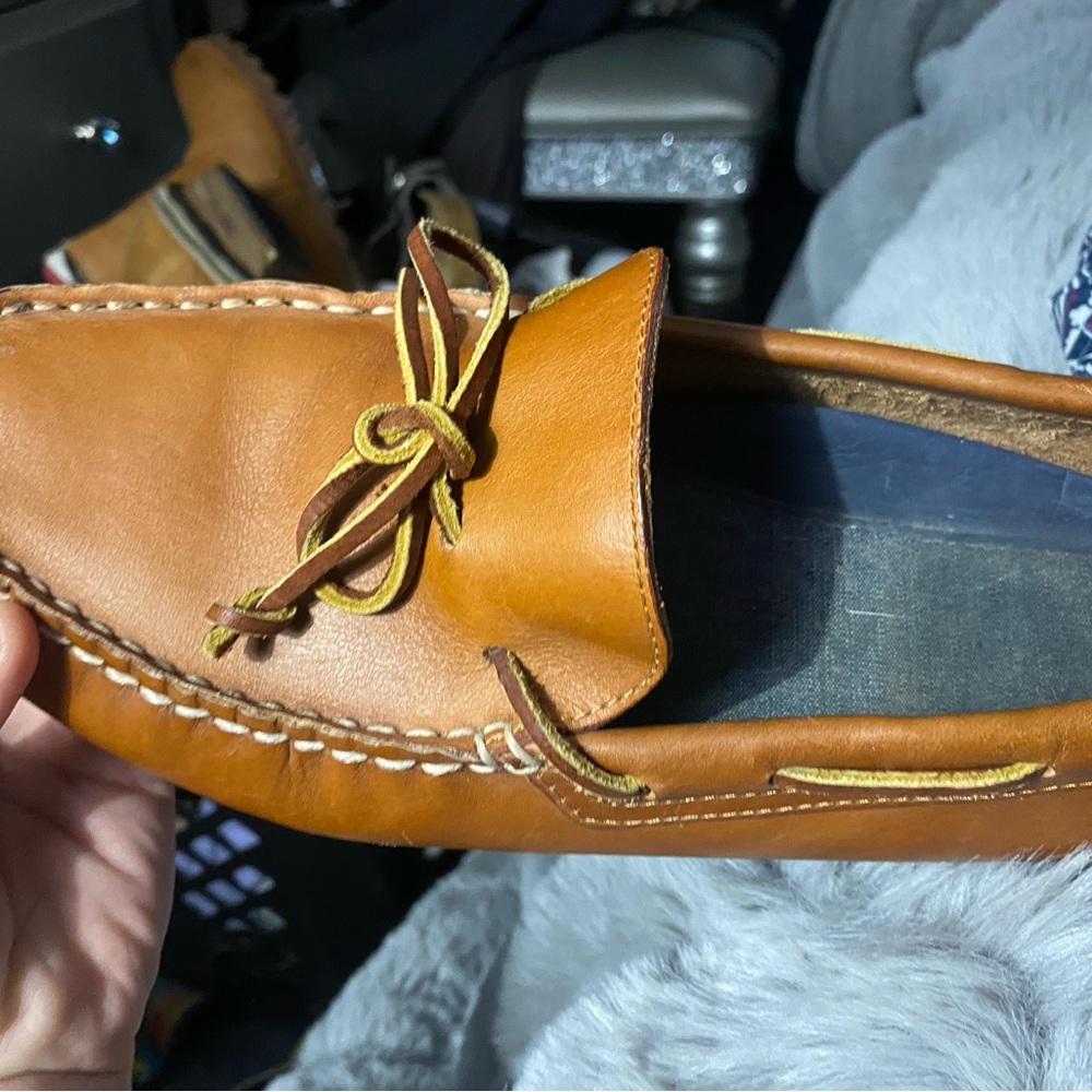 Men's Tan Leather Loafers